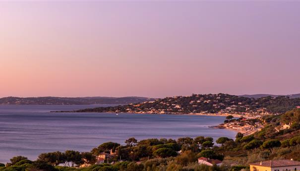 Sunrise on Nartelle Beach in Sainte Maxime