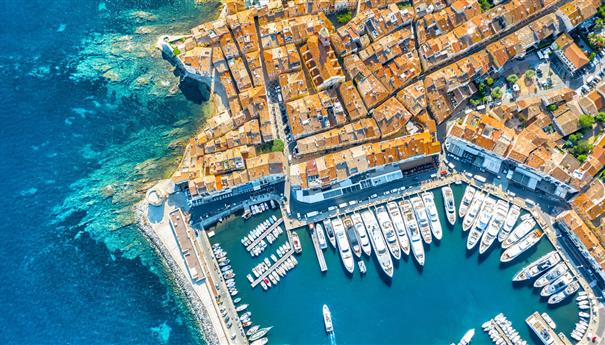 View of the Saint Tropez marina