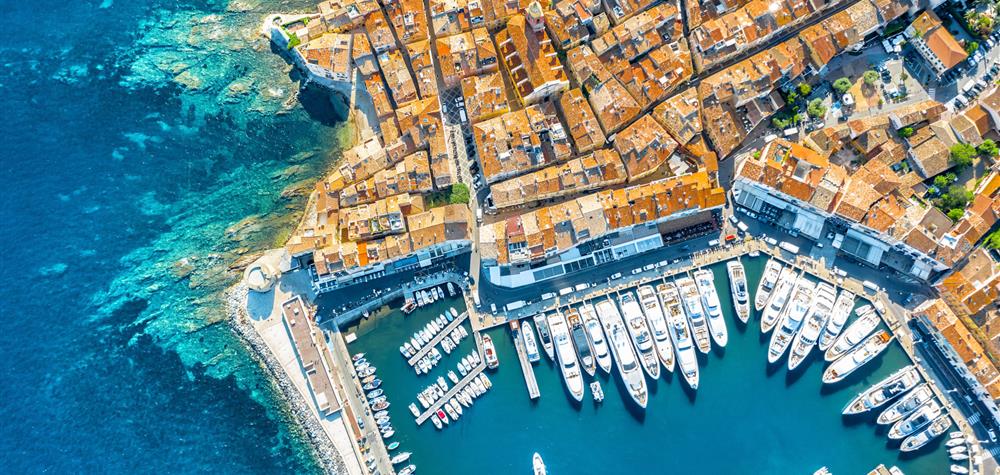View of the Saint Tropez marina